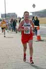 Harry Matthews (Elswick) finishing the Transped Blyth Valley 10k.